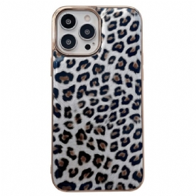 Hoesje voor iPhone 14 Luipaardhuideffect