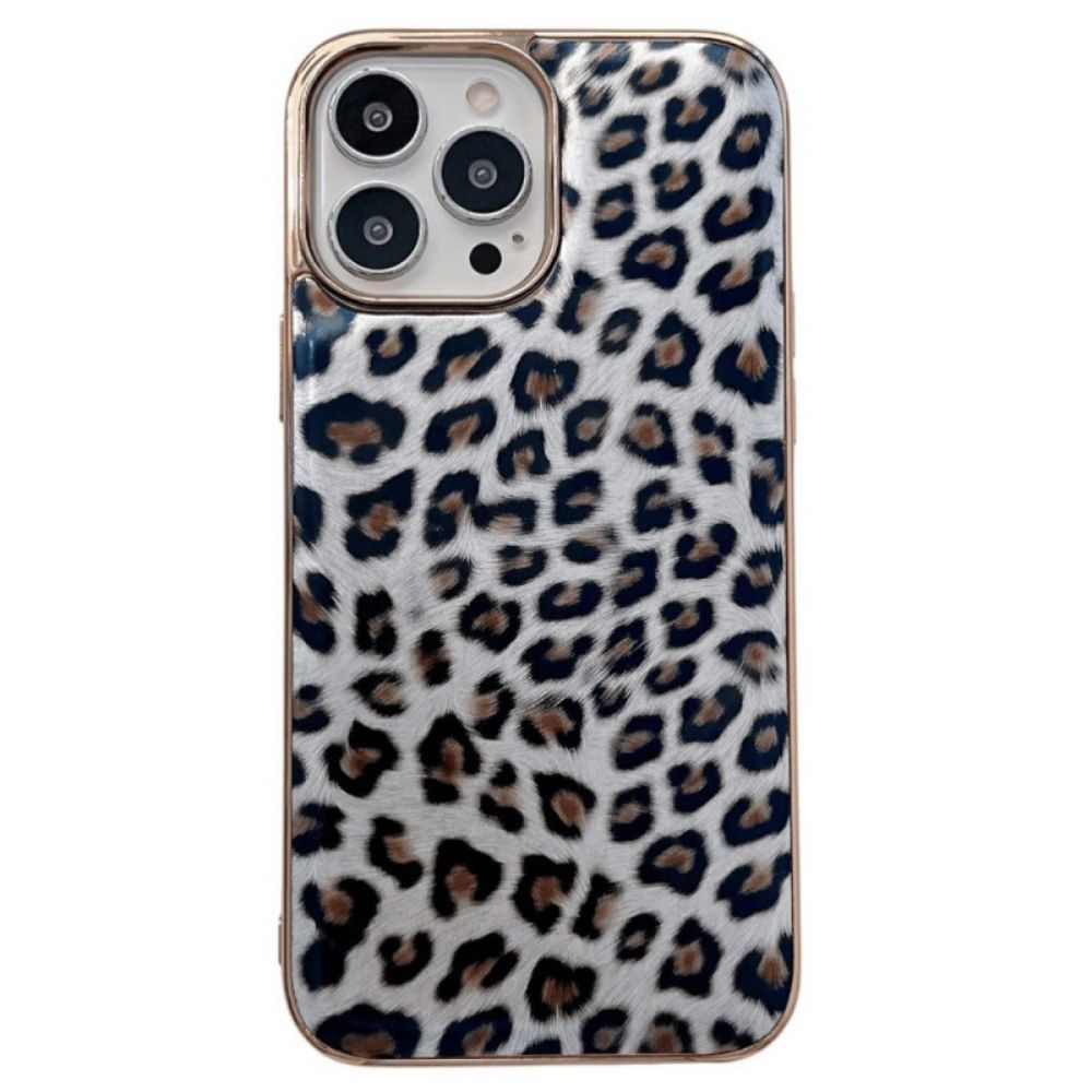 Hoesje voor iPhone 14 Luipaardhuideffect