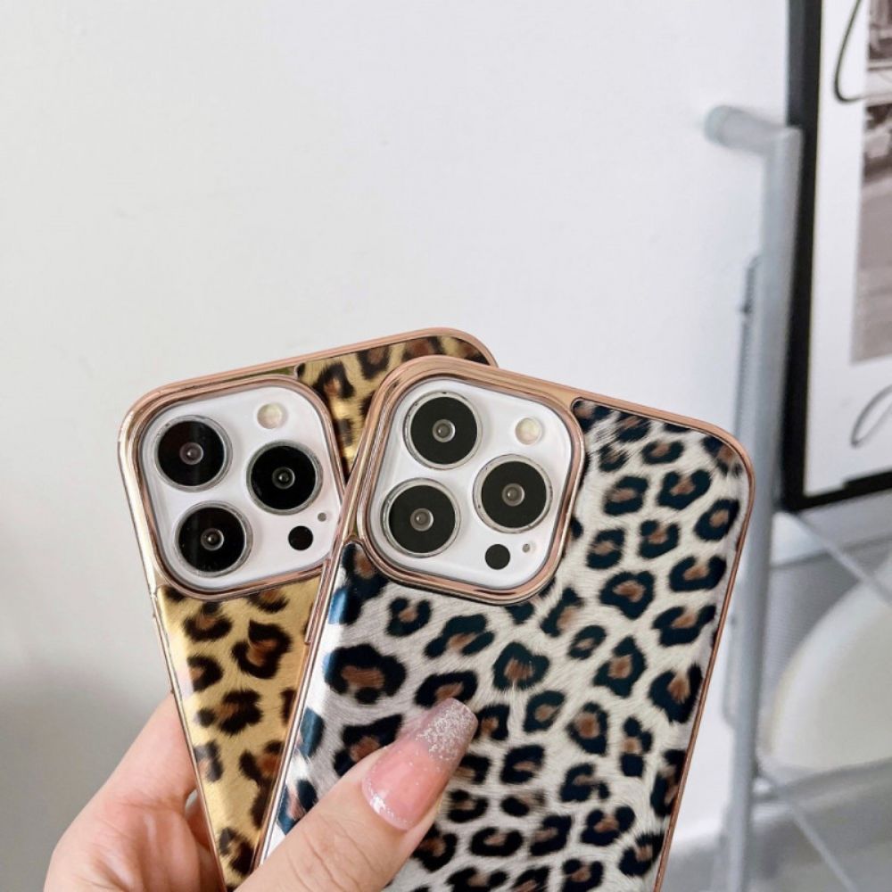 Hoesje voor iPhone 14 Luipaardhuideffect