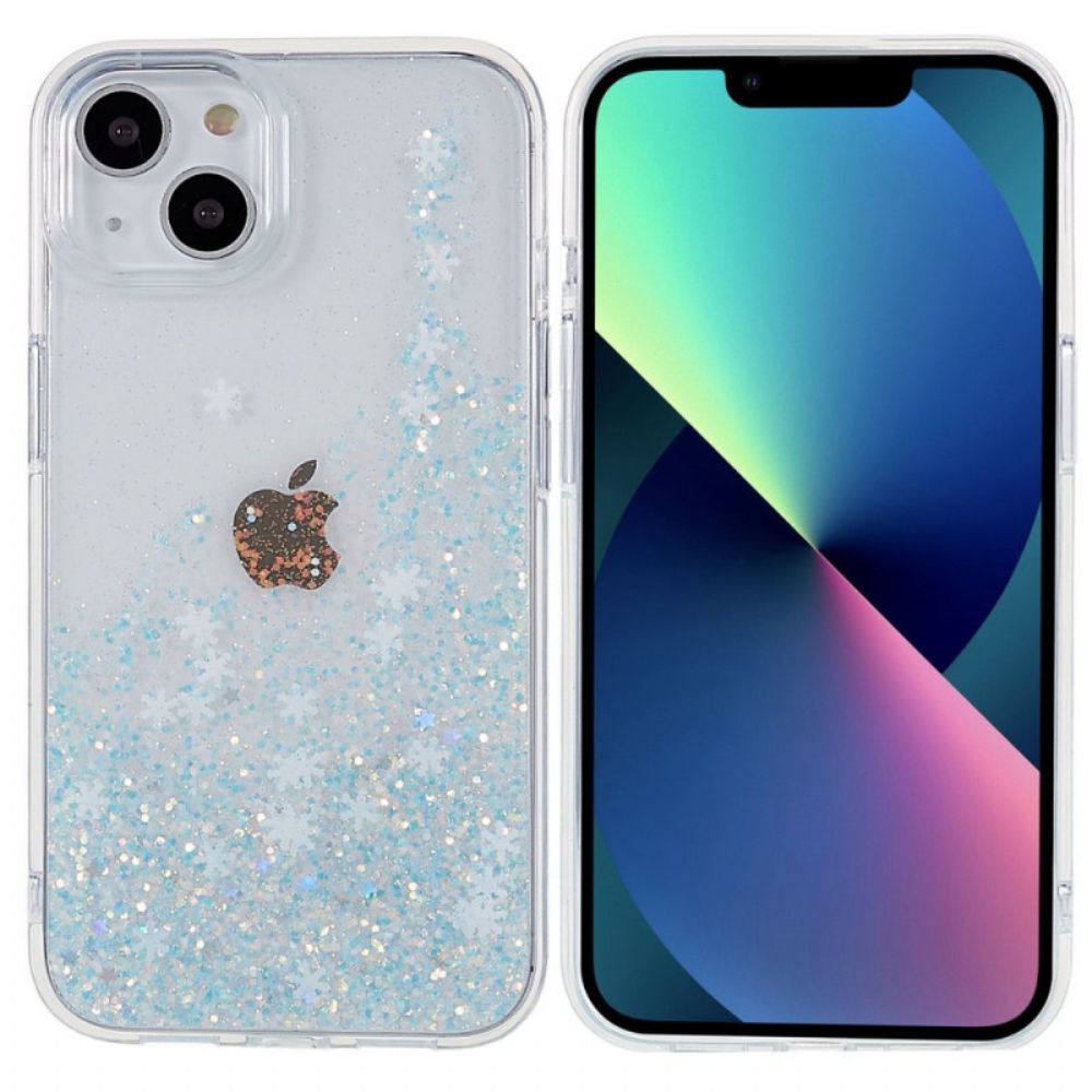 Hoesje voor iPhone 14 Paillettenvlokken