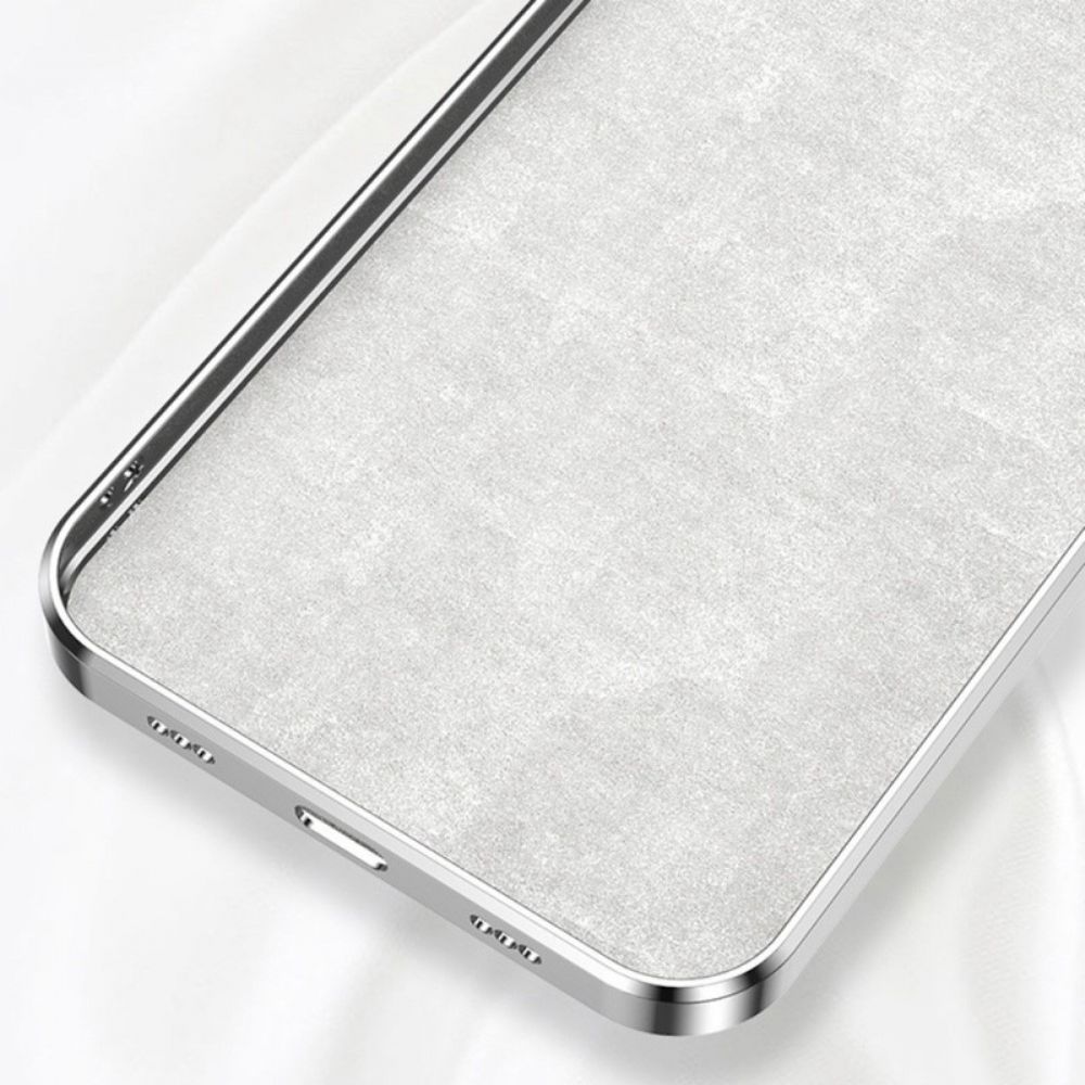 Hoesje voor iPhone 14 Ringbeugel In Metalen Stijl