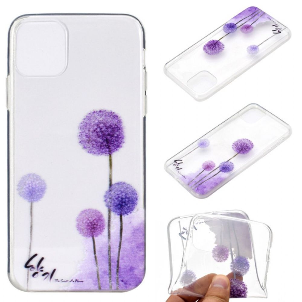 Hoesje voor iPhone 14 Transparante Paardebloemen