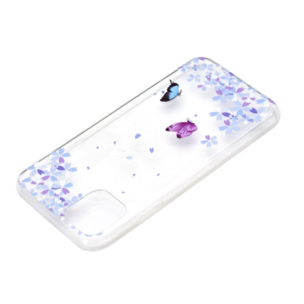 Hoesje voor iPhone 14 Transparante Vlinders