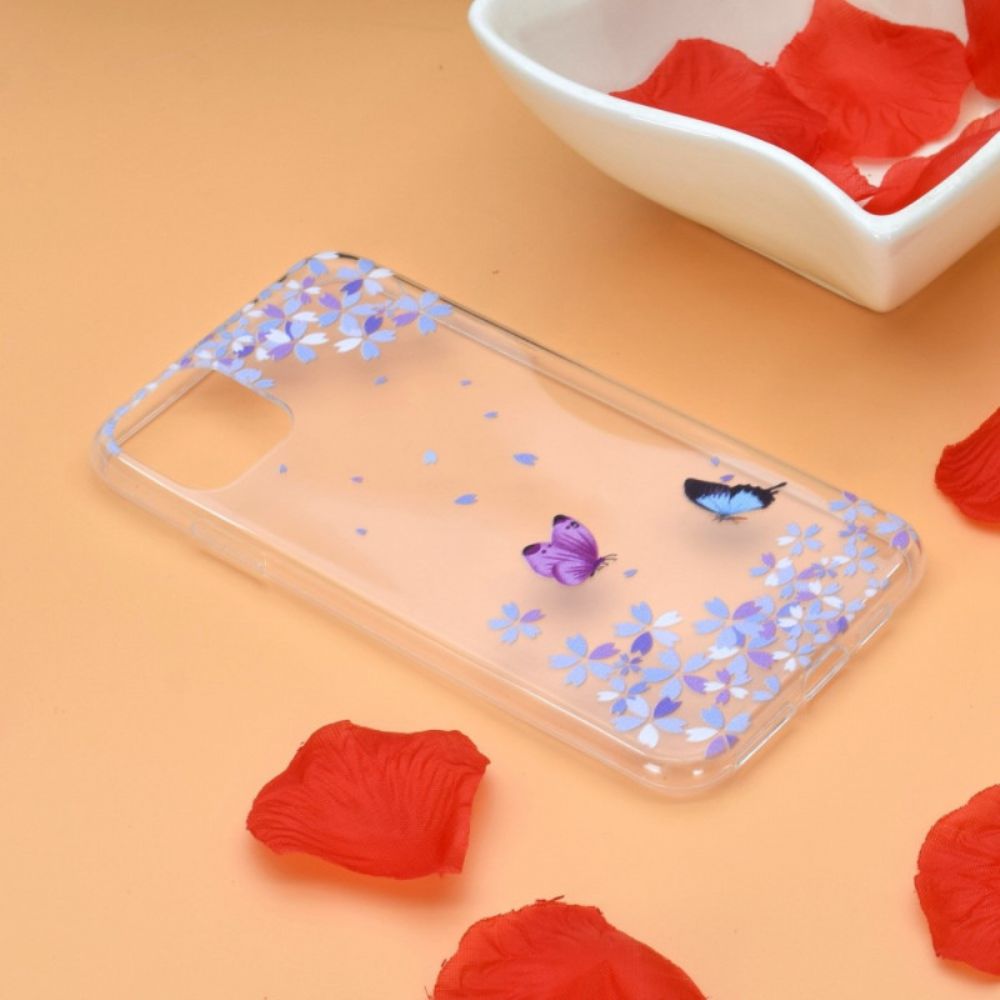 Hoesje voor iPhone 14 Transparante Vlinders