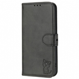 Leren Hoesje voor iPhone 14 Katje