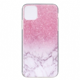 Telefoonhoesje voor iPhone 14 Roze Marmer