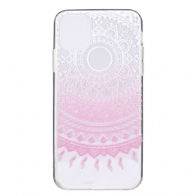 Telefoonhoesje voor iPhone 14 Transparante Gekleurde Mandala