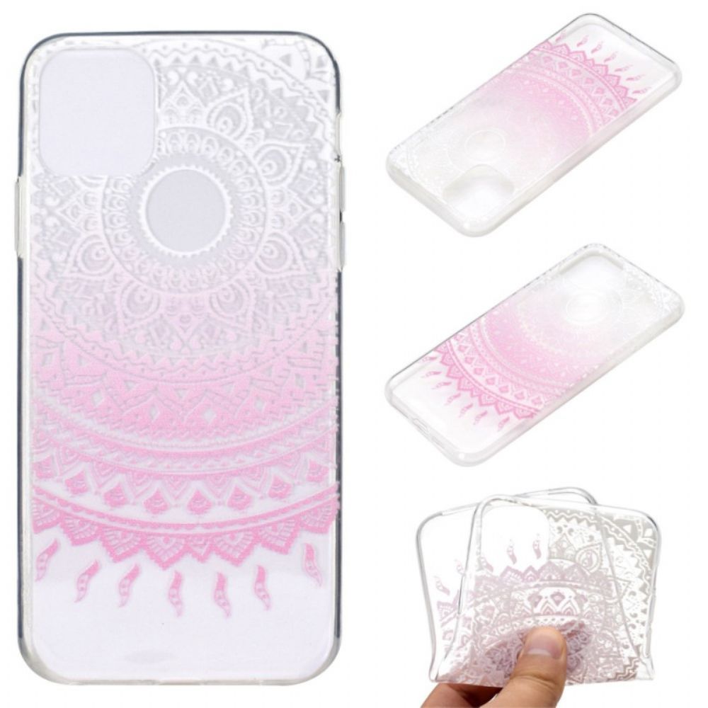 Telefoonhoesje voor iPhone 14 Transparante Gekleurde Mandala