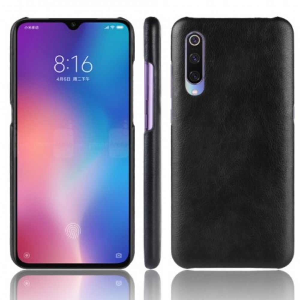 Telefoonhoesje voor Xiaomi Mi 9 SE Prestaties Litchi-leereffect