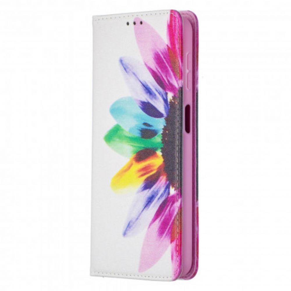 Bescherming Hoesje voor Samsung Galaxy A32 5G Folio-hoesje Aquarel Bloem