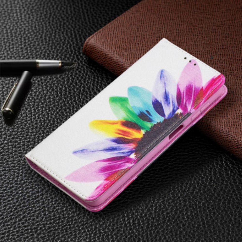 Bescherming Hoesje voor Samsung Galaxy A32 5G Folio-hoesje Aquarel Bloem