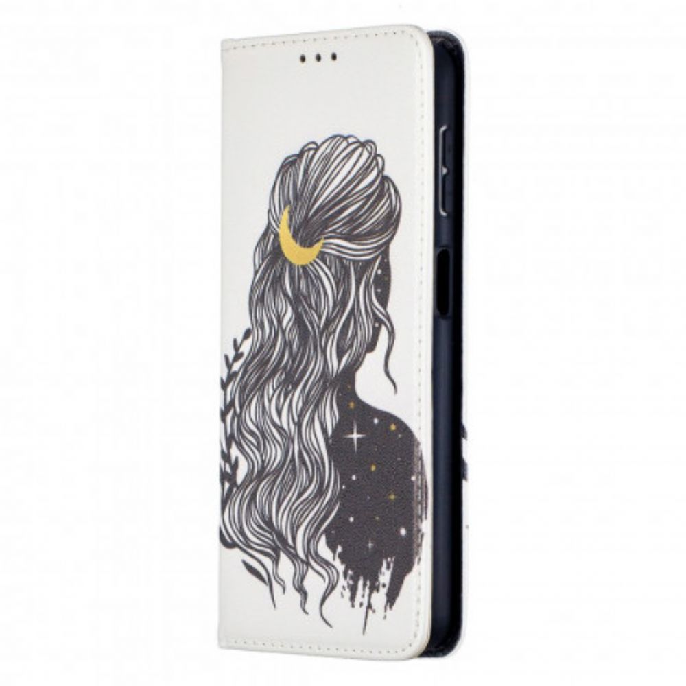 Bescherming Hoesje voor Samsung Galaxy A32 5G Folio-hoesje Mooi Haar