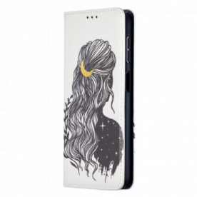 Bescherming Hoesje voor Samsung Galaxy A32 5G Folio-hoesje Mooi Haar