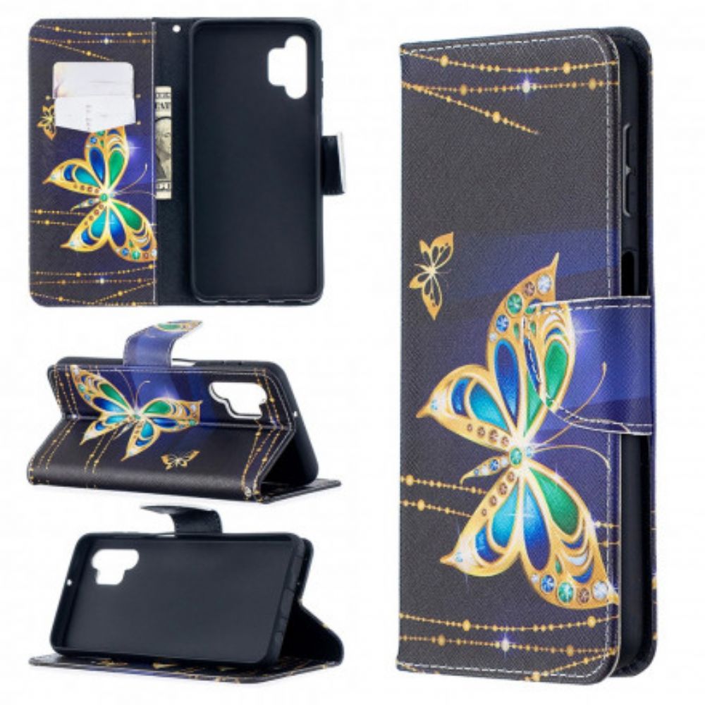 Flip Case voor Samsung Galaxy A32 5G Vlinders Koningen