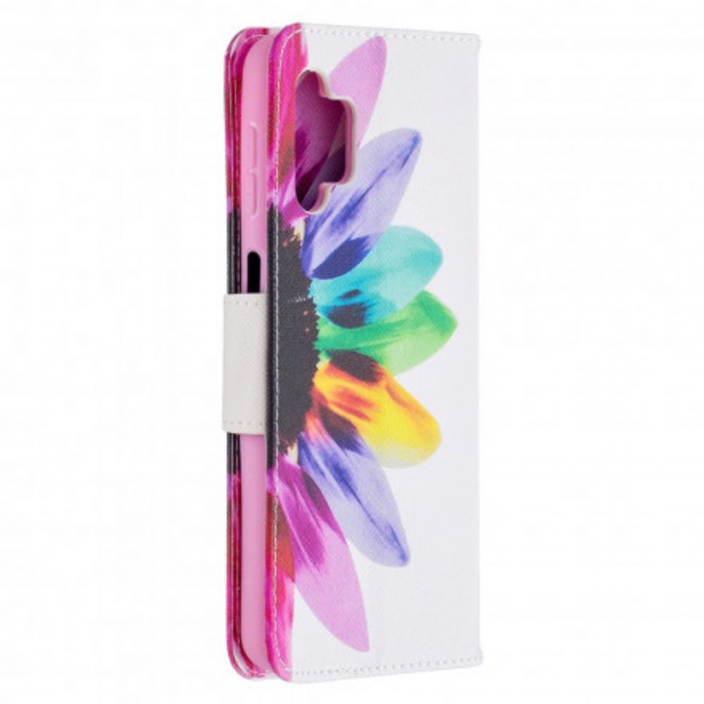 Folio-hoesje voor Samsung Galaxy A32 5G Aquarel Bloem