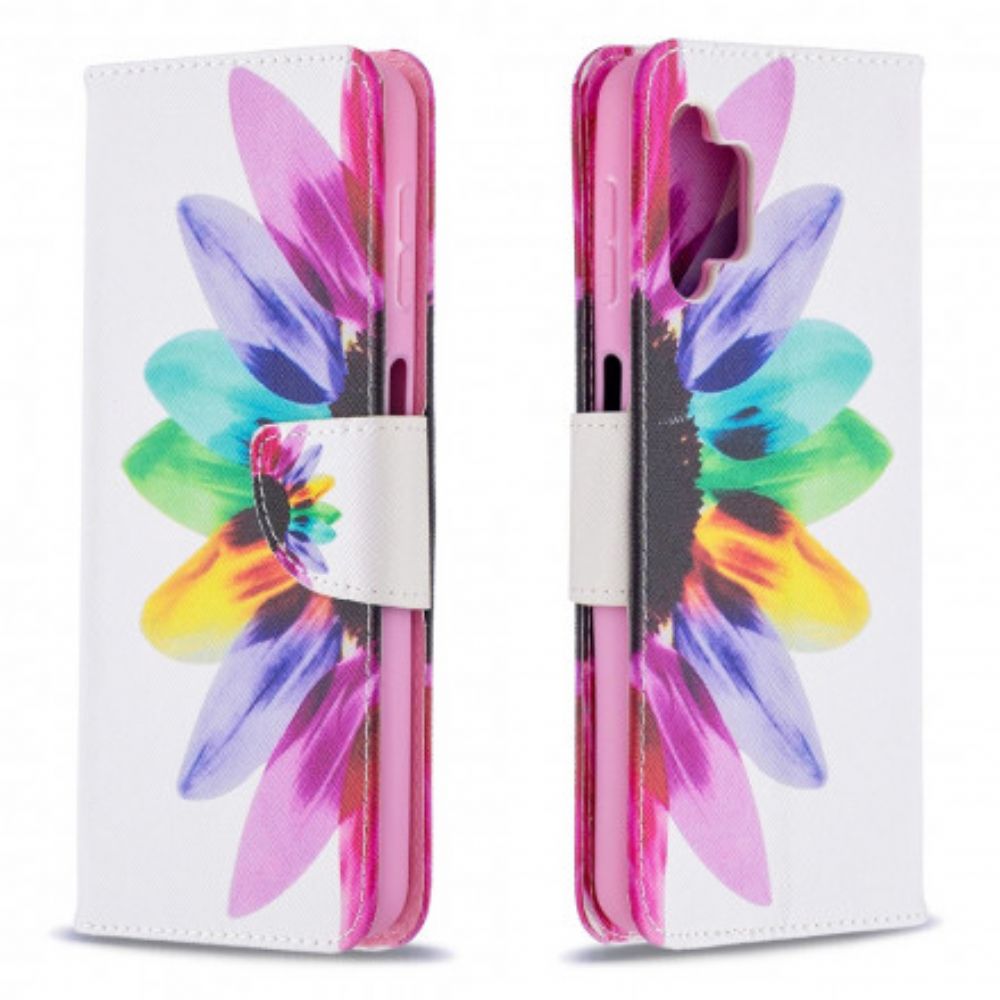 Folio-hoesje voor Samsung Galaxy A32 5G Aquarel Bloem