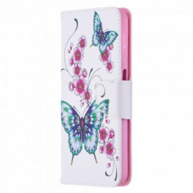 Folio-hoesje voor Samsung Galaxy A32 5G Aquarel Vlinders