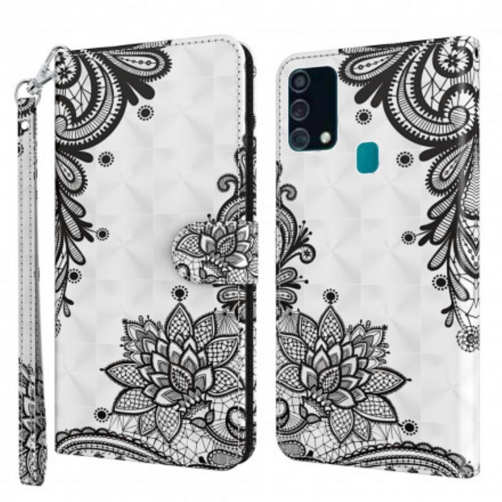 Folio-hoesje voor Samsung Galaxy A32 5G Chique Kant