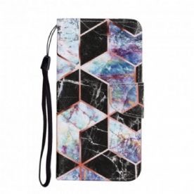 Folio-hoesje voor Samsung Galaxy A32 5G Geometrisch Marmer