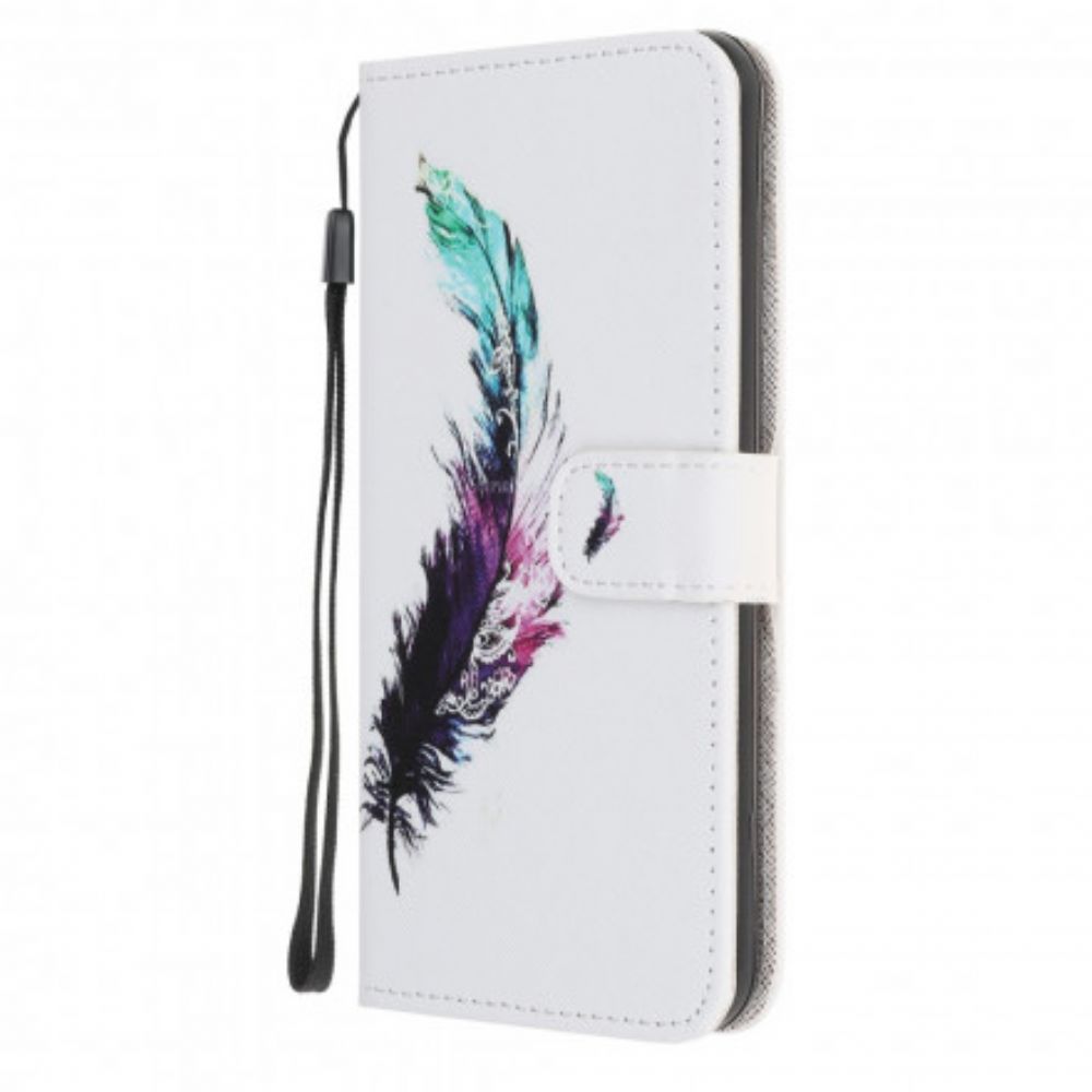 Folio-hoesje voor Samsung Galaxy A32 5G Met Ketting Thong Veer