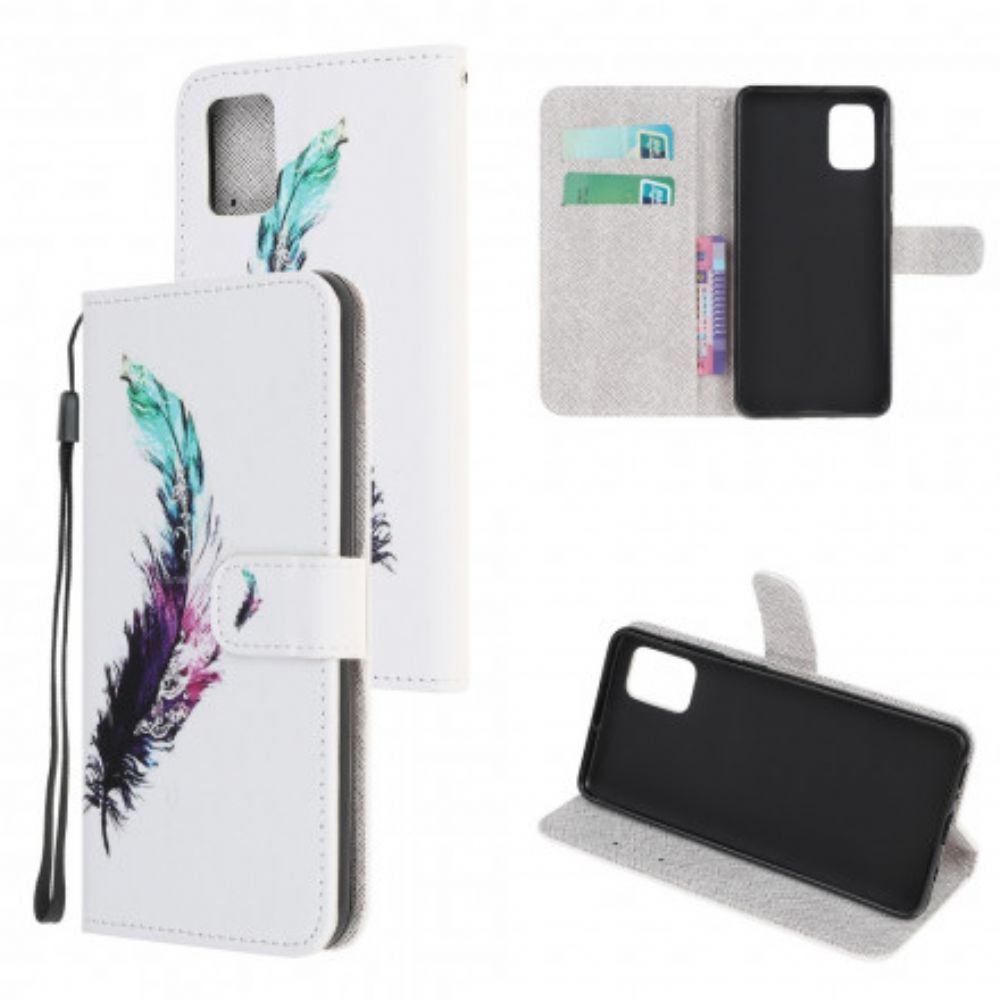 Folio-hoesje voor Samsung Galaxy A32 5G Met Ketting Thong Veer