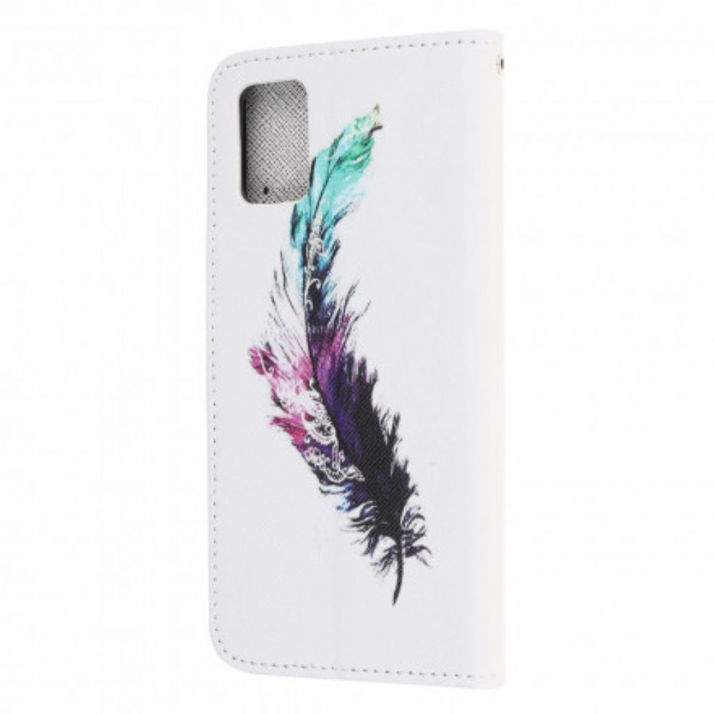 Folio-hoesje voor Samsung Galaxy A32 5G Met Ketting Thong Veer