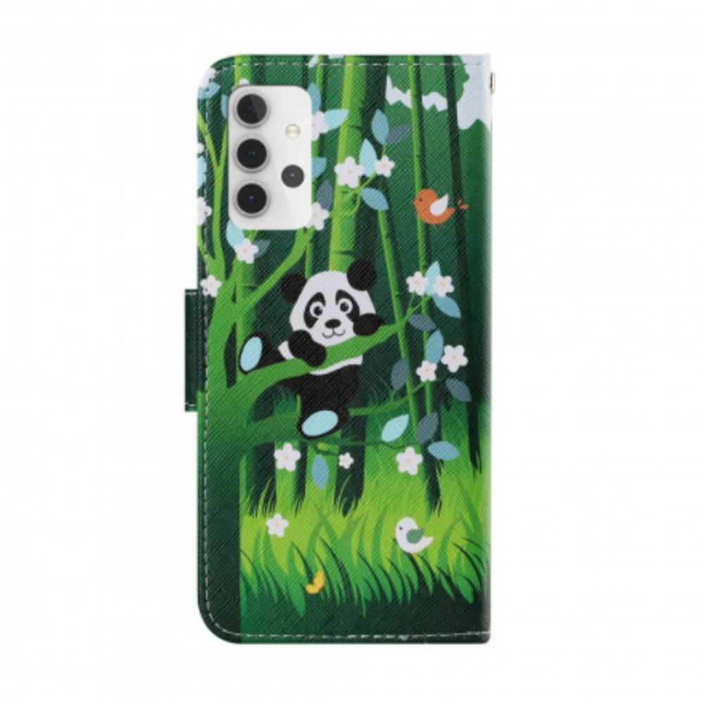 Folio-hoesje voor Samsung Galaxy A32 5G Pandawandeling