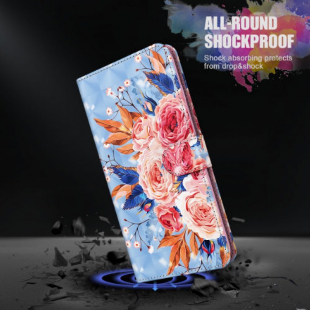 Folio-hoesje voor Samsung Galaxy A32 5G Romantische Spot Met Lanyard