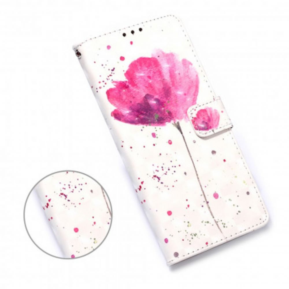 Hoesje Leren Hoesje voor Samsung Galaxy A32 5G Aquarel Halster