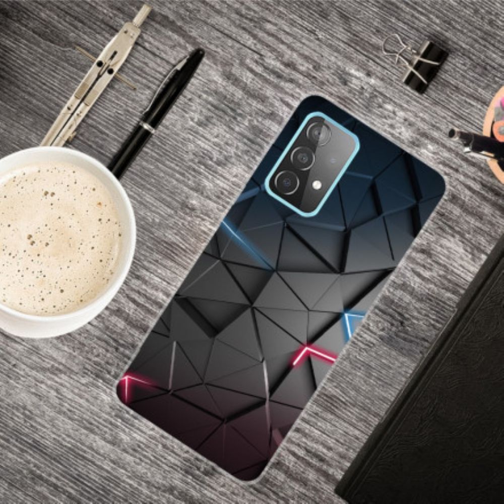 Hoesje voor Samsung Galaxy A32 5G Flexibele Geometrie