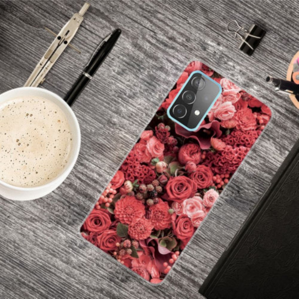 Hoesje voor Samsung Galaxy A32 5G Intense Bloemen