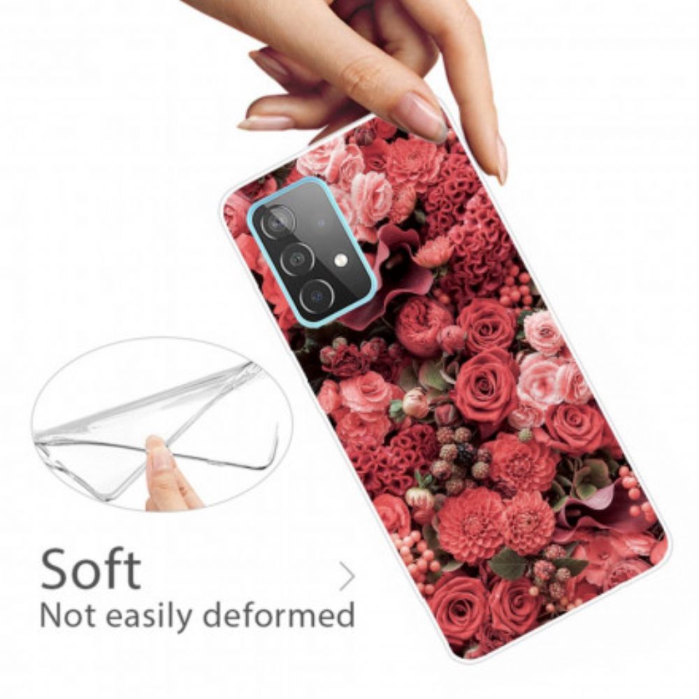 Hoesje voor Samsung Galaxy A32 5G Intense Bloemen