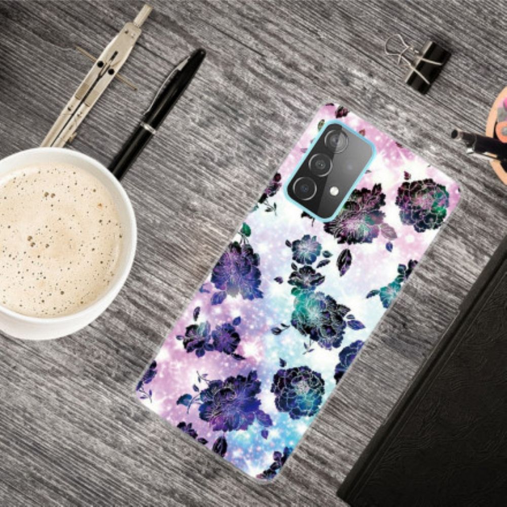 Hoesje voor Samsung Galaxy A32 5G Kleurrijke Vintage Bloemen