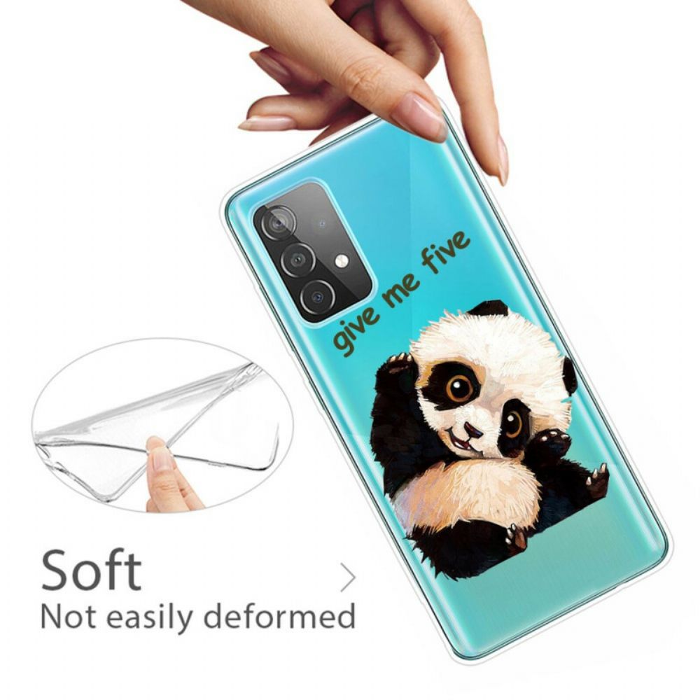 Hoesje voor Samsung Galaxy A32 5G Panda Geef Me Vijf