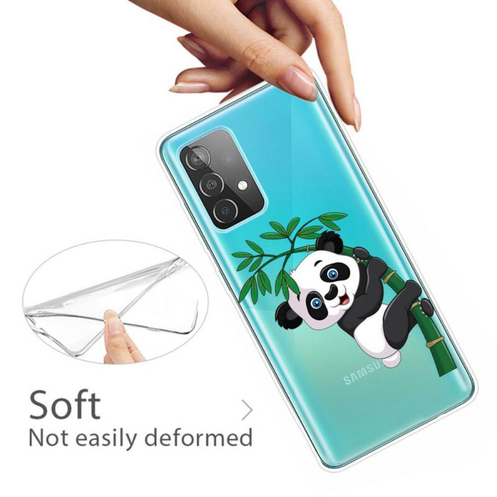 Hoesje voor Samsung Galaxy A32 5G Panda Op Bamboe