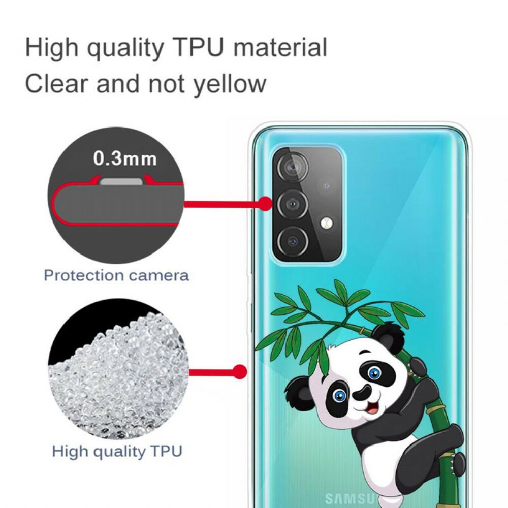 Hoesje voor Samsung Galaxy A32 5G Panda Op Bamboe