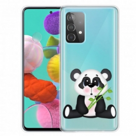 Hoesje voor Samsung Galaxy A32 5G Transparante Droevige Panda