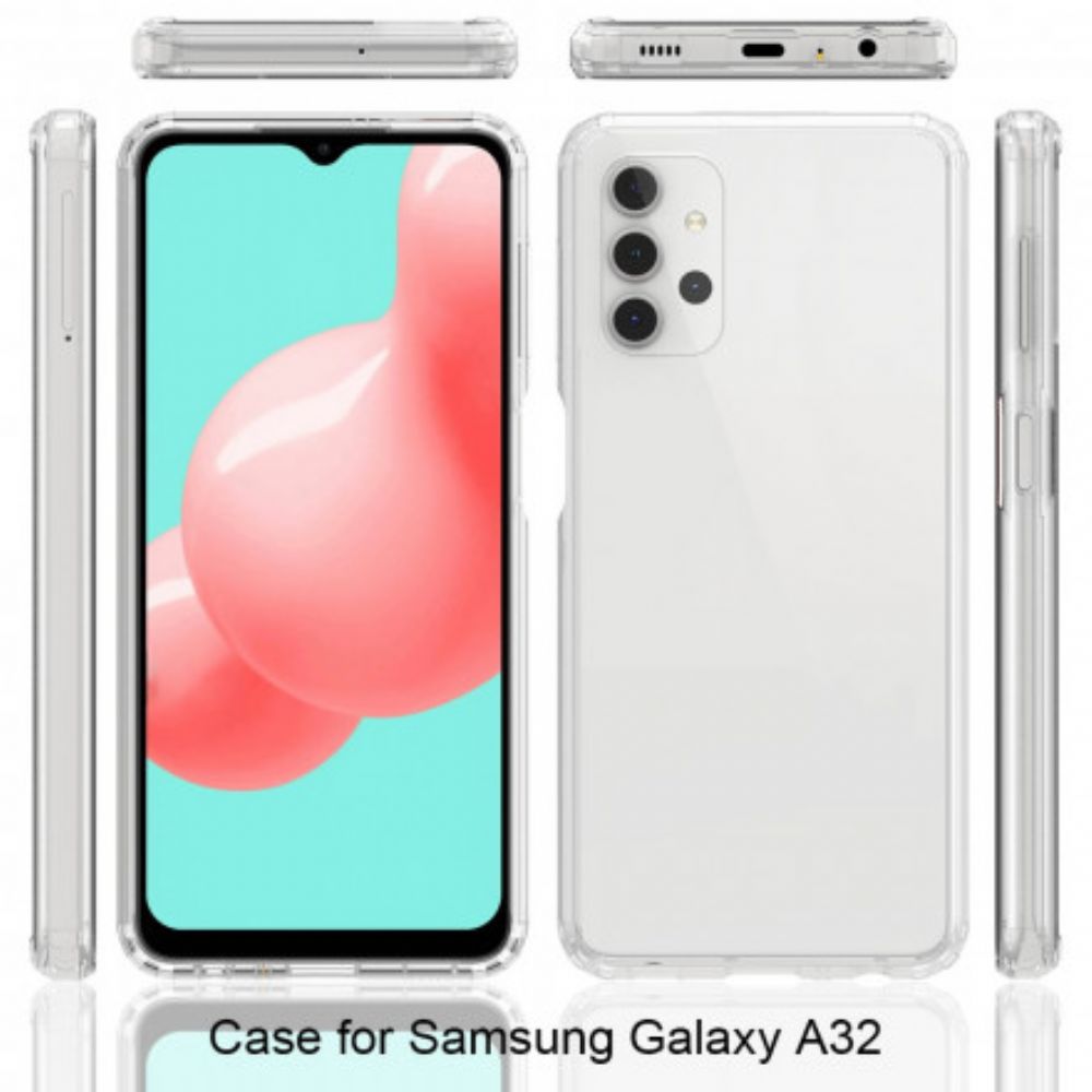 Hoesje voor Samsung Galaxy A32 5G Transparante Hybride