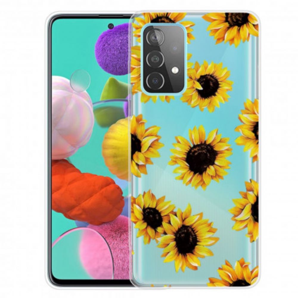 Hoesje voor Samsung Galaxy A32 5G Zonnebloemen