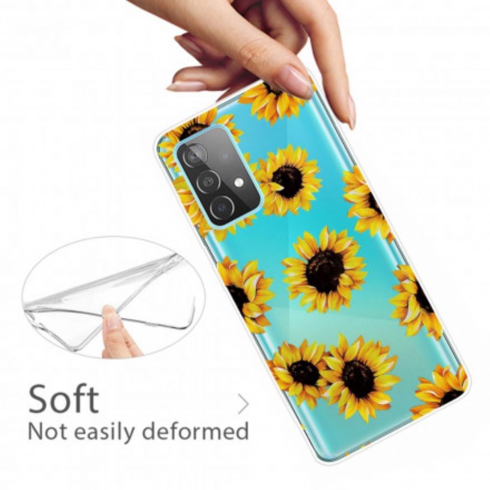 Hoesje voor Samsung Galaxy A32 5G Zonnebloemen