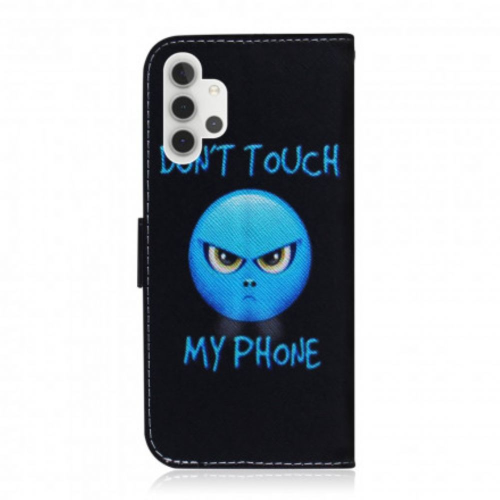 Leren Hoesje voor Samsung Galaxy A32 5G Emoji-telefoon