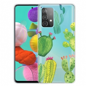 Telefoonhoesje voor Samsung Galaxy A32 5G Cactus Aquarel