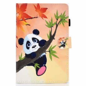 Folio-hoesje voor Samsung Galaxy Tab S8 / Tab S7 Leuke Panda