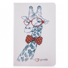 Folio-hoesje voor Samsung Galaxy Tab S8 / Tab S7 Patroon Met Giraffenprint