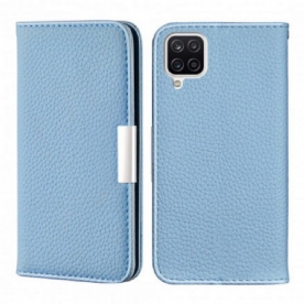 Bescherming Hoesje voor Samsung Galaxy M12 / A12 Folio-hoesje Imitatieleer Litchi Ultra Chic