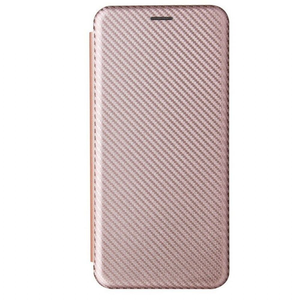 Bescherming Hoesje voor Samsung Galaxy M12 / A12 Folio-hoesje /koolstofvezel