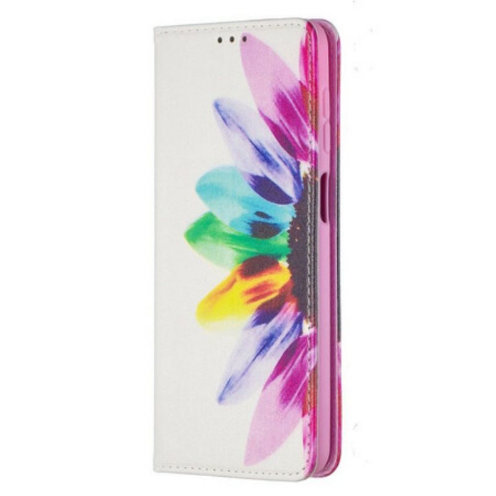 Bescherming Hoesje voor Samsung Galaxy M12 / A12 Folio-hoesje Waterverf Bloem