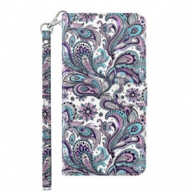 Folio-hoesje voor Samsung Galaxy M12 / A12 Bloemen Patronen