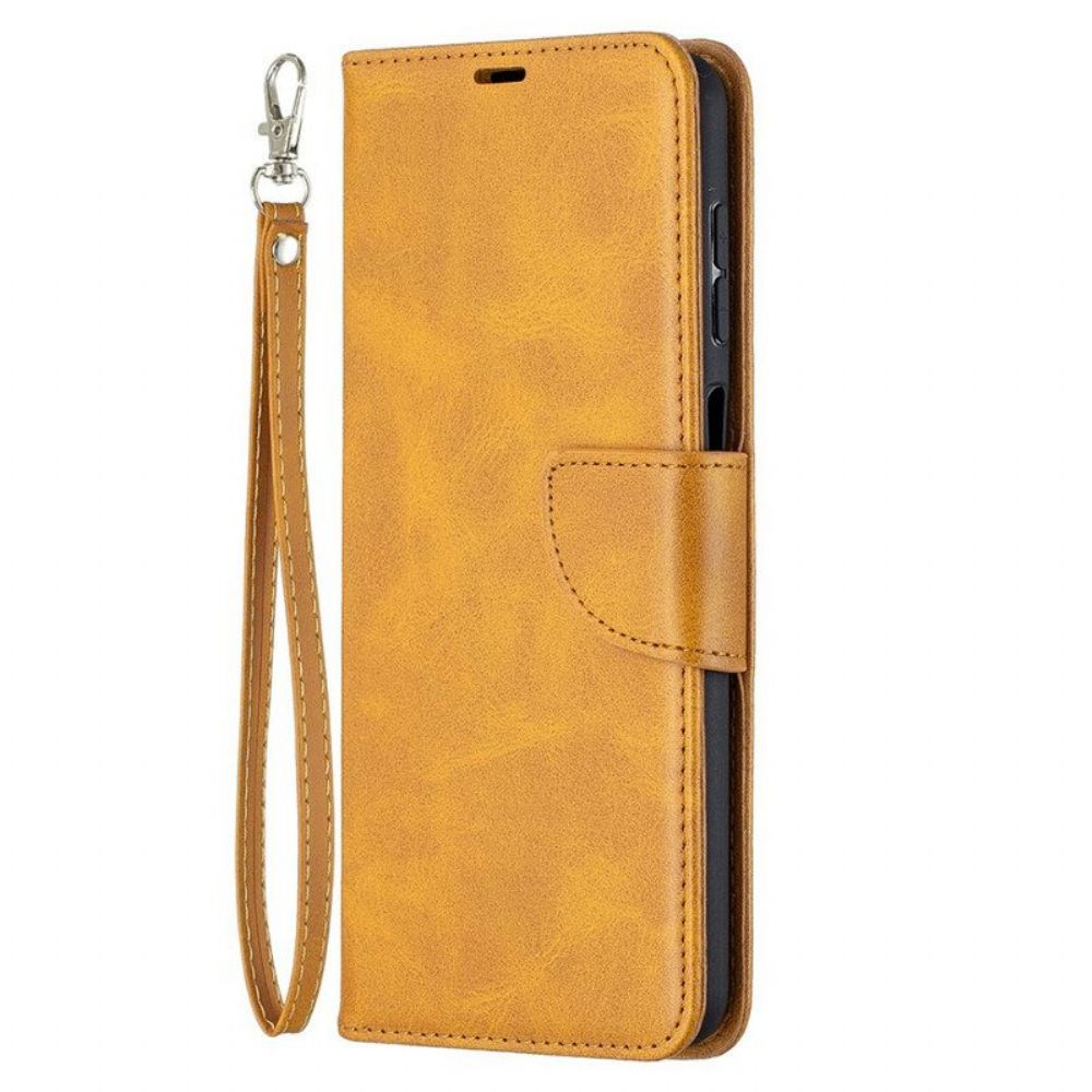 Folio-hoesje voor Samsung Galaxy M12 / A12 Flip Case Gladde Flap Schuin