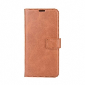 Folio-hoesje voor Samsung Galaxy M12 / A12 Geglazuurd Leereffect